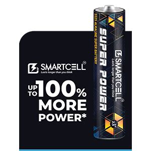Smartcell 1.5V AAA Non-Rechargeable Alkaline Mini Series Battery (AAA ...