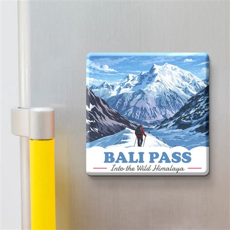 Nivaraprint Souvenir Wooden Fridge Magnet – Bali Pass Trek