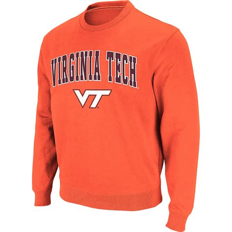 Colosseum Virginia Tech Hokies Arch Logo Crew Neck Sweatshirt | Academy