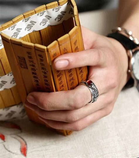 Feng Shui Pixiu Red Garnet Stone Ring - The wear cart