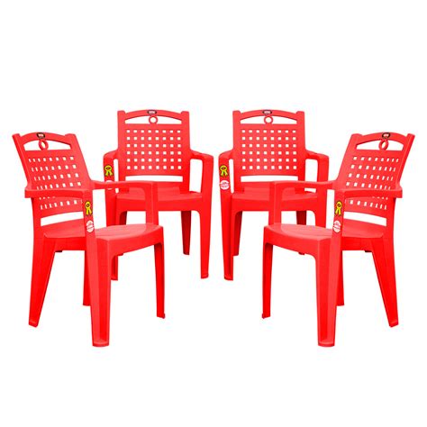 Comfy Plastic Chair Set of 4 - Dining Chair – Ankurwares