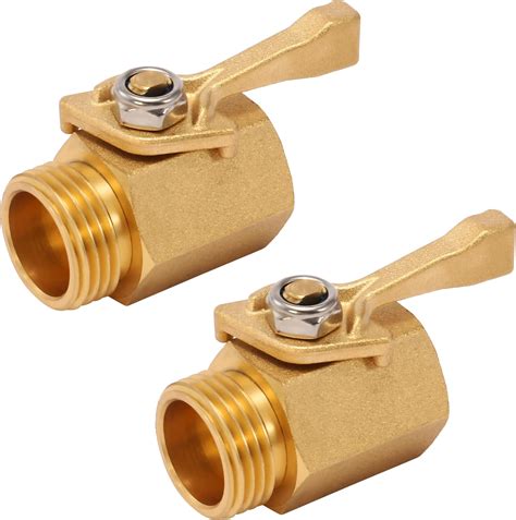 Amazon.com : HQMPC Garden Hose Shut Off Valve Ball Valve 3/4" GHT Water ...