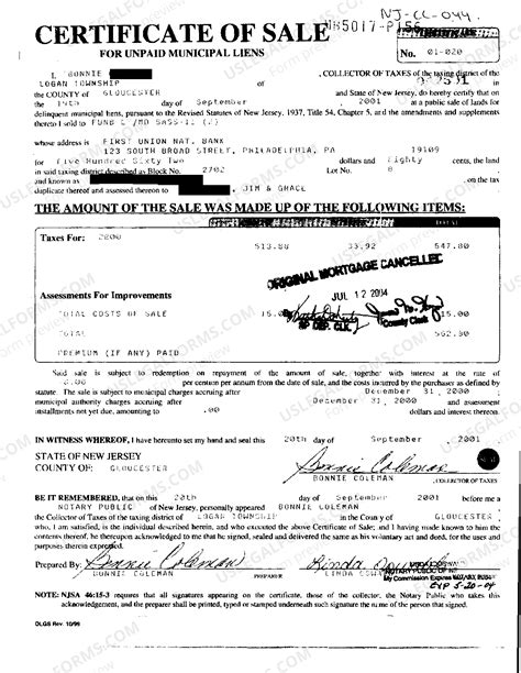Camden County Nj Tax Sale Certificate at Ida Barrera blog