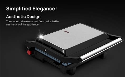 Buy Wipro Elato BS202 1000 Watt Ceramic Grill Sandwich Maker, Scratch ...