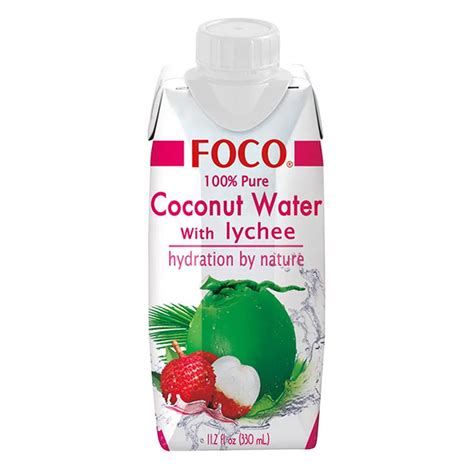 Foco Coconut Water With Lychee | Beverages | SnackZack online india