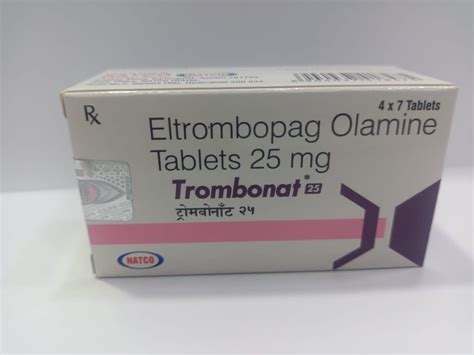 Eltrombopag Olamine Tablets 25 Mg (TROMBOPAG) Exporters and Suppliers ...