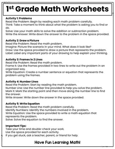 Image result for First Grade Math Exercises