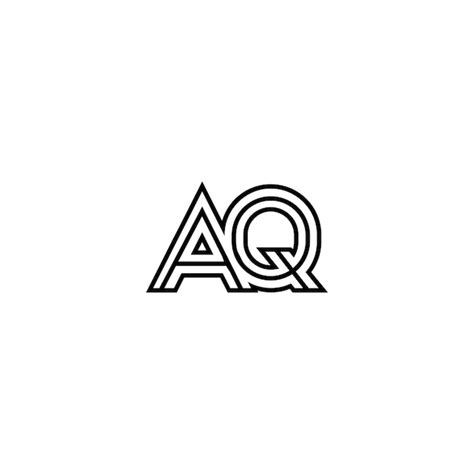 Premium Vector | Aq monogram logo design letter text name symbol ...