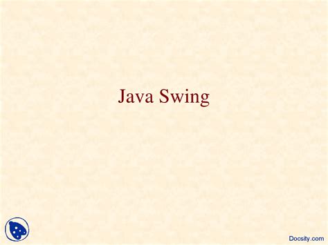 Advanced Java Swing Lecture 的图像结果