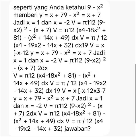 seperti yang Anda ketahui $9 - x^2$ memberi | StudyX