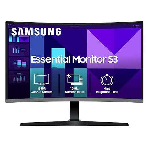 Samsung 32" (80 cm) S3 1500R Curved Monitor|FHD 1920 x 1080|100 Hz|4 ms ...