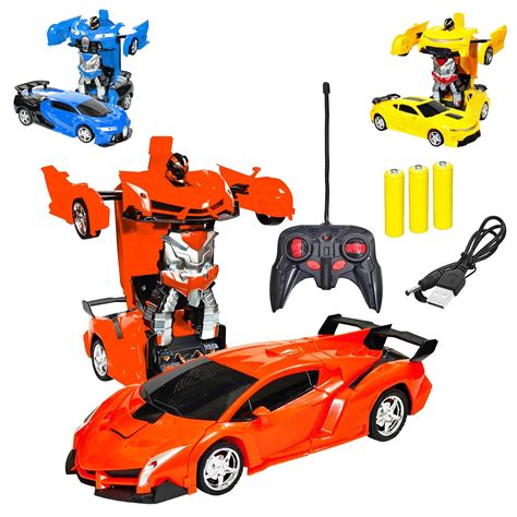 VGRASSP 2 in 1 Remote Control Model Car Converting Robot Toy for Kids ...