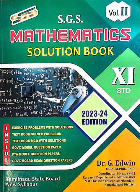 Routemybook - Buy 11th SGS Mathematics Solution Book [Based on New ...