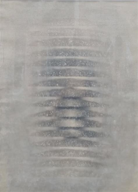 "Untitled 16": Steel Grey Mixed Media Painting by Rupesh Pawar ...