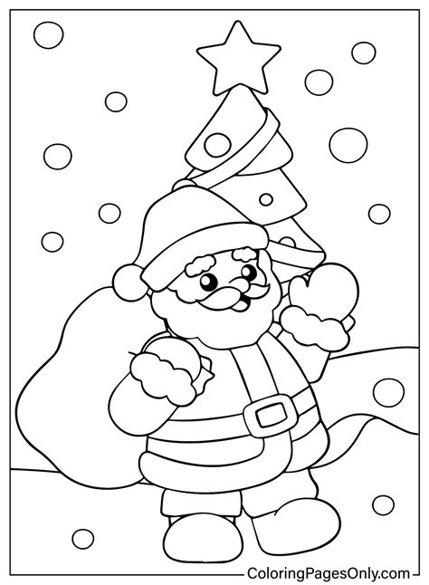 Coloring Pages For Santa Claus Printable
