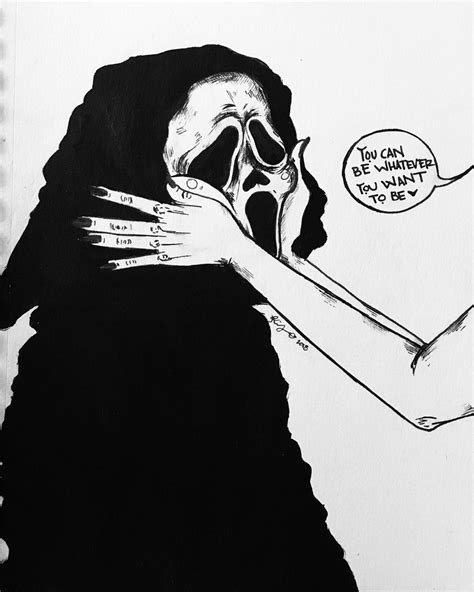 scream killer drawing