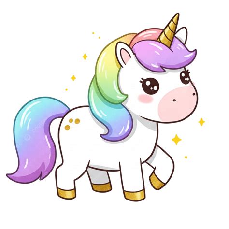 Clipart Rainbow Unicorn Unicorn Illustration For Children Design....