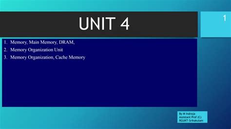 Memory Unit Example 的图像结果