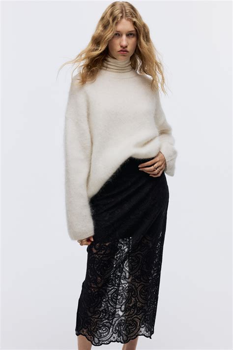 Lace pencil skirt - Black - Ladies | H&M IN