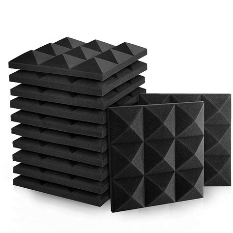 Sonic Acoustics 2" X 12" X 12" Acoustic Foam Panels, Pyramid Recording ...