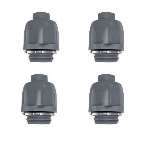 Buy Liquid Tight Connector 180 Degree Flexible Conduit Connector 4pcs ...