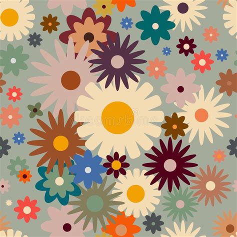 Image result for Retro Flower Pattern
