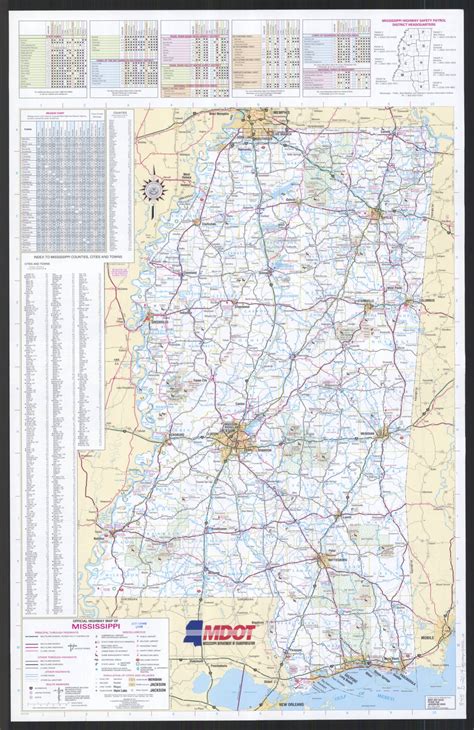 Mississippi State Map Cities