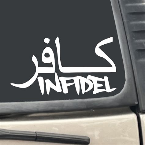 Arabic Infidel 6" X 3.5" Sticker Decal for Car, Truck, Laptop, Etc - Etsy