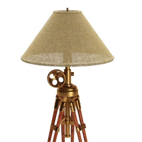 Vintage Tripod Floor Lamp - 3D Model by 3d_deer_studio