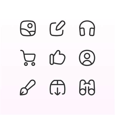 Free Line Icon Sets — legible and well-designed