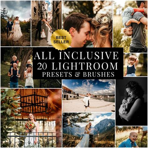 Wedding Family Portrait Lightroom Presets Brushes Bundle (digital ...
