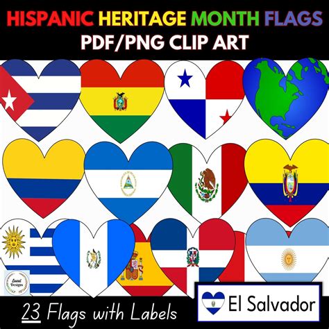 Hispanic Heritage Flags