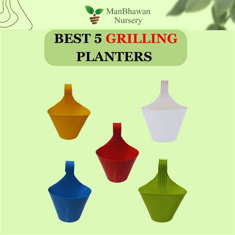 Single Hook Five Plastic Pot Combo Set (Multicolor) – ManBhawan Nursery