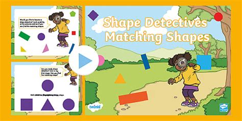 👉 Shape Detectives Matching Shapes PowerPoint