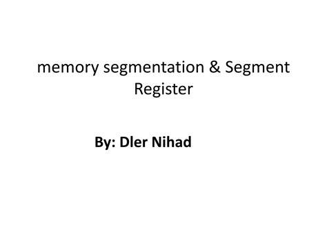 Image result for Memory Segmentation