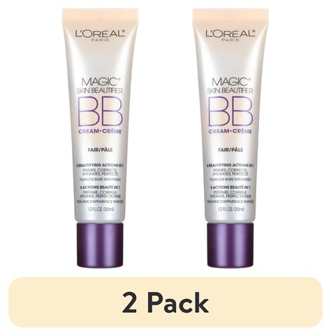 (2 pack) L'Oreal Paris Magic Skin Beautifier BB Cream, Fair, 1 fl oz ...
