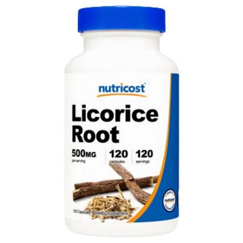 Buy Nutricost Licorice Root Capsules 500 Mg 120 Count Online at low ...