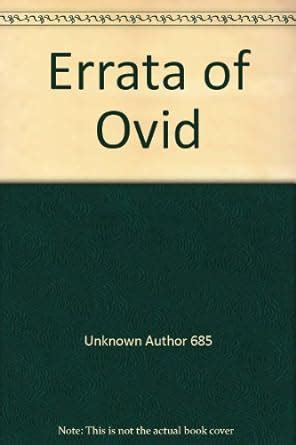 Errata of Ovid : Finlay: Amazon.in: Books