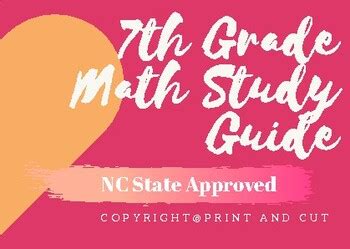 7th Grade Math Study Guide 的图像结果