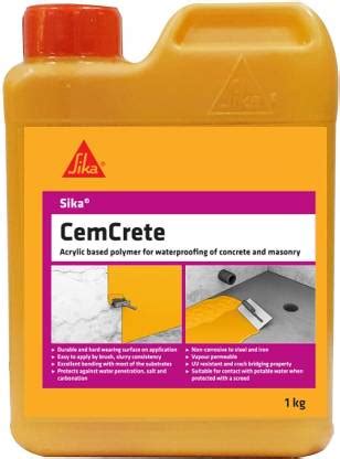 Sika CemCrete | Acrylic polymer for waterproofing, Repair, Bonding ...