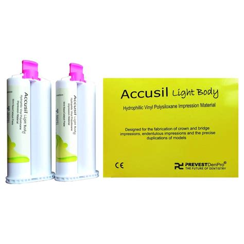 Prevest Accusil Impression Material Light Body | 2 X 50ml Base/ Cataly ...