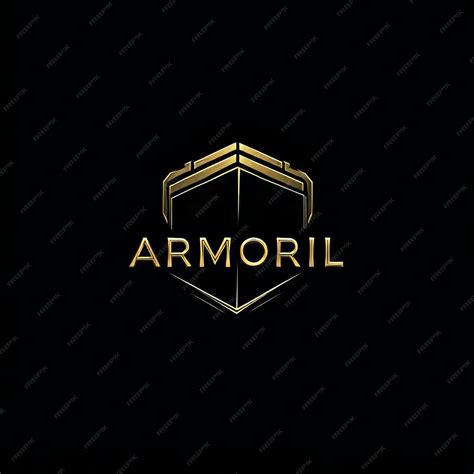 A black background with a gold logo for the brand of the army | Premium ...