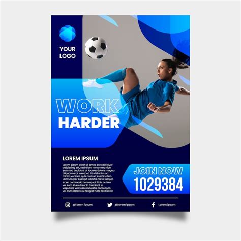 Images de Flyers Foot Bleu – Téléchargement gratuit sur Freepik