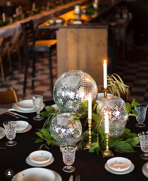 Disco Ball Table Decorations
