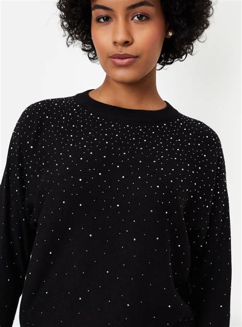 Buy Women Embellished Knit Sweater Online at just Rs. 1599.0 ...