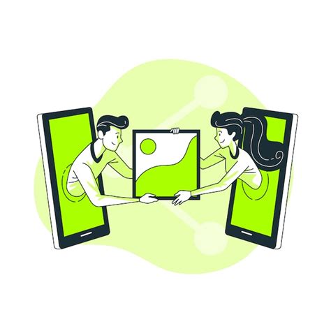 Ilustração do conceito de compartilhamento de fotos | Vetor Grátis