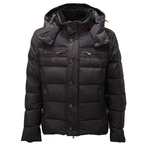8659AE giubbotto uomo PAUL & SHARK black down padded jacket man