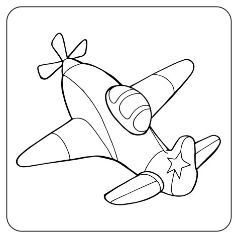 Coloring Pages For Boys Airplane