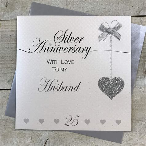 25th Wedding Anniversary Card Gifts, 25th Anniversary Card - Bamboo ...