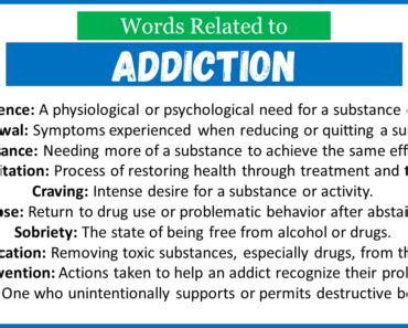 Top 30 Words Related to Addiction Recovery - EngDic